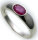 Bestpreis Damen Ring echt Weißgold 333 Rubin 8kt Gold made in Germany Qualität
