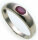 Bestpreis Damen Ring echt Weißgold 333 Rubin 8kt Gold made in Germany Qualität