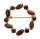 Brosche m. Granat Gold 333 Granatbrosche Gelbgold Damen 8kt 3926/3GR