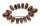 Brosche m. Granat Gold 333 Granatbrosche Navette Gelbgold Damen 8kt