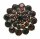 Brosche m. Granat Gold 585 Granatbrosche Granatschmuck Gelbgold Damen 14kt 3925/