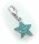 Charm Seestern blau echt Silber 925 Bettelarmband Charms Sterlingsilber