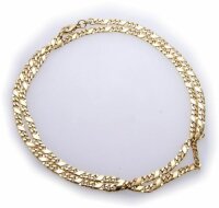 Collierkette Dollarkette in Gold 333 45cm 8kt Gelbgold Halskette massiv Damen