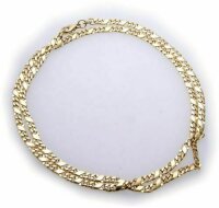 Collierkette Dollarkette in Gold 333 45cm 8kt Gelbgold Halskette massiv Damen
