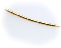 Collierkette in Gold 585 1,0 mm Schlangenkette 42cm...