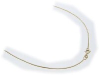 Collierkette in Gold 585 1,0 mm Schlangenkette 42cm Gelbgold Damen Halskette