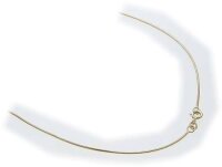 Collierkette in Gold 585 1,0 mm Schlangenkette 42cm Gelbgold Damen Halskette