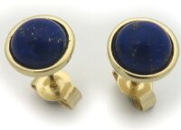 Damen Ohrringe echt Lapis Lazuli Gold 333 Stecker...