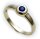 Damen Ring echt Gold 333 Safir 8kt Juwelierqualität Saphir Gelbgold Einsteiner