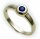 Damen Ring echt Gold 333 Safir 8kt Juwelierqualität Saphir Gelbgold Einsteiner
