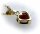 Anhänger m. Granat in Gold 333 Granatanhänger Herz Gelbgold Qualität Neu Top