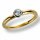 Damenring Ring Gelbggold 585 Brillant 0.08 ct. Gold Diamant Viola Luxury