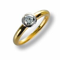 Damenring Ring Gelbggold 585 Brillant 0.38 ct. Gold...