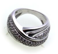 edler Damen Ring echt Silber 925 Zirkonia weiß Sterlingsilber Qualität