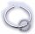 Einhänger für Creolen echt Silber 925/- mit Zirkonia Sterlingsilber Qualität