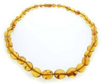Hals Kette echter Bernstein aus der Ostsee oval Collier...