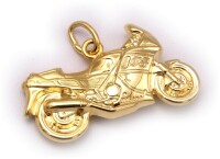 Anhänger Motorrad detailgetreu 333 Gold Gelbgold...