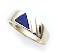 Herren Ring echt Gold 585 echt Lapis alle Steine mögl. Gelbgold Lapislazuli Neu