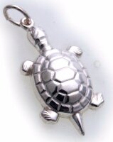 Neu Anhänger Schildkröte beweglich echt Silber...