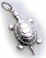 Neu Anhänger Schildkröte beweglich echt Silber 925 Unisex Sterlingsilber
