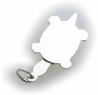 Neu Anhänger Schildkröte beweglich echt Silber 925 Unisex Sterlingsilber