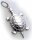 Neu Anhänger Schildkröte beweglich echt Silber 925 Unisex Sterlingsilber