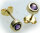 Ohrringe Ohrstecker Amethyst echt Gold 585 Damen Ohrstecker 14kt lila Gelbgold