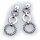 Ohrringe Stecker echt Silber 925 Zirkonia beweglich