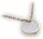 Taufring Zirkonia 333 Gold zur Taufe poliert ohne Kette Gelbgold Kinder Baby