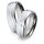 Titanfactory Titan Trauringe TF80 mit 3 Brillanten ges. 0.03 ct. Keramik weiß