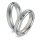 Titanfactory Titan Trauringe TF98 mit 5 Brillanten ges. 0.05 ct. w/si Diamant