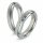 Titanfactory Titan Trauringe TF98 mit 5 Brillanten ges. 0.05 ct. w/si Diamant