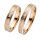 Trauringe Rauschmayer 50821 in 585/- Weiß- und Rotgold mit Brill 0.02 ct. w/si
