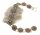 Armband m. Granat echt Silber 925 Armschmuck 18,5 cm Sterlingsilber Qualität2922