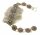 Armband m. Granat echt Silber 925 Armschmuck 18,5 cm Sterlingsilber Qualität2922