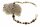 Armband m. Granat echt Silber 925 Armschmuck 20 cm Sterlingsilber Damen