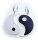 Anhänger Ying Yang Silber 925 schwarz weiß Sterlingsilber Yin Yang Qualität
