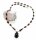 Collier m. Granat echt Gold 333 Halsschmuck ganzum Gelbgold Damen