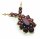 Collier m. Granat echt Gold 333 Halsschmuck Gelbgold Haskette Damen 4955/3GR