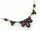 Collier m. Granat echt Gold 585 Halsschmuck Gelbgold Damen 14kt Halskette 4929/5