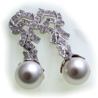 Damen Ohrringe echt Silber 925 Kristall Sterlingsilber...