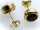 Damen Ohrringe groß Granat in Gold 585 Granatohrringe Gelbgold Ohrstecker 14kt