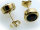 Damen Ohrringe groß Granat in Gold 585 Granatohrringe Gelbgold Ohrstecker 14kt