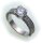 Damen Ring Brillant 1,80 c Diamant si echt Weißgold 750 18kt 1,0 ct Solitär Gold