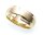 Herren Ring echt Gold 333  teilmattiert massiv Gelbgold Qualität 8kt Z1679