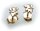 Kinder Ohrringe Ohrstecker Elefant echt Gold 585 massiv 14kt Gelbgold Stecker