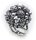 Neu Damen Ring Silber 925 Sterlingsilber geschwärzt Kugeln Kugel schöne Qualität