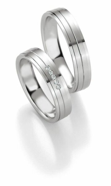 Trauringe Breuning Palladium Collection 2631/2632 in Palladium 950/-