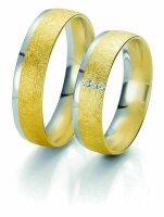 Trauringe Breuning Rainbow Collection 6233/6234 in 585 Gold weiß gelb 14 kt