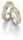 Trauringe Breuning Smartline Collection 7065/7066 in 585 Gold 14 kt weiß gelb